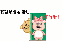 我就是要看傻逼，不许看！斗图啦gif搞笑图片
