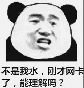不是我水,刚才网卡,能理解吗?斗图啦gif搞笑图片