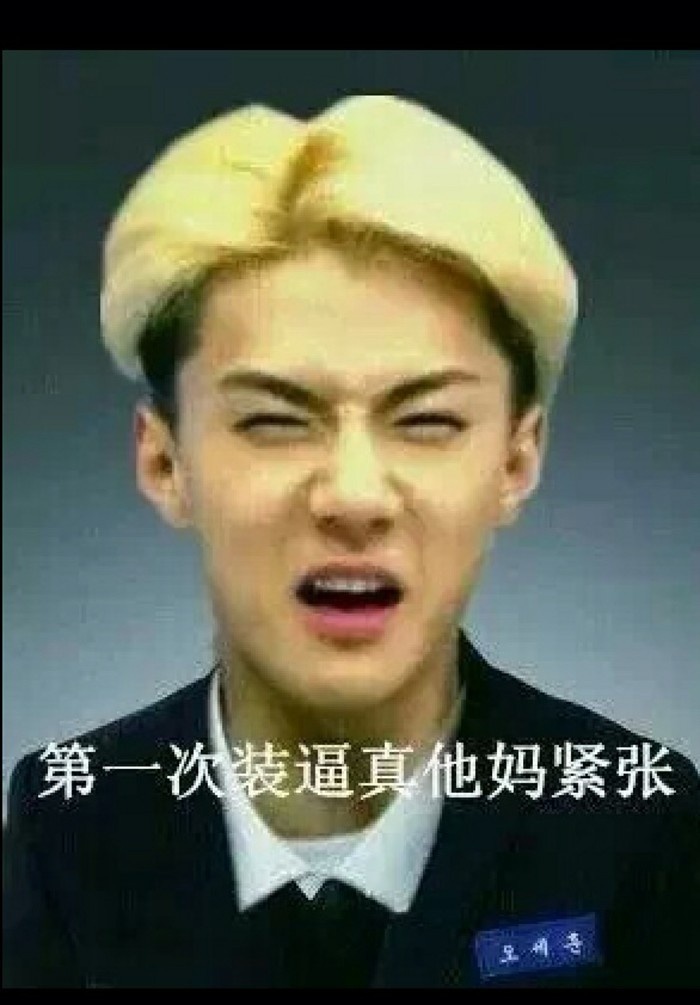 第一次装逼真他妈紧张斗图啦gif搞笑图片