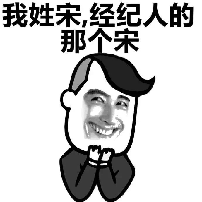 我姓宋，经纪人的那个宋斗图啦gif搞笑图片