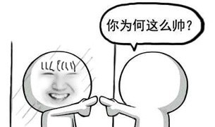 你为何这么帅？斗图啦gif搞笑图片