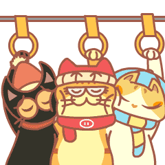 挤公交斗图啦gif搞笑图片