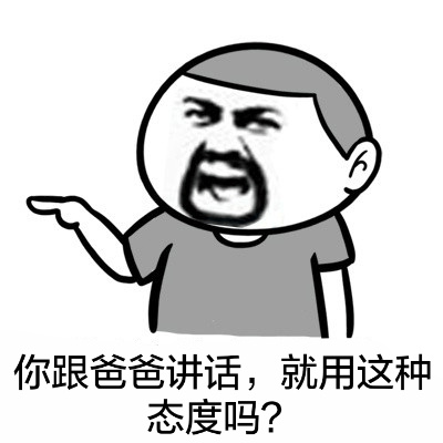 你跟爸爸讲话，就用这种态度吗？斗图啦gif搞笑图片