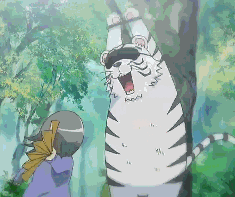 把老虎绑起来使劲的打斗图啦gif搞笑图片