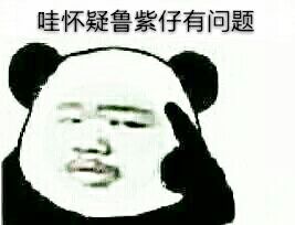 哇怀疑鲁紫仔有问题斗图啦gif搞笑图片