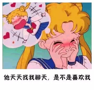 他天天找我聊天，是不是喜欢我斗图啦gif搞笑图片