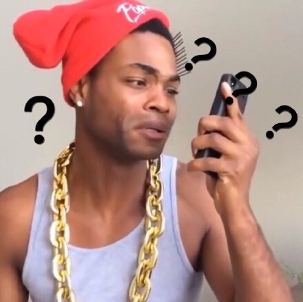 一组黑人问号表情包 要的拿走 ​​​斗图啦gif搞笑图片