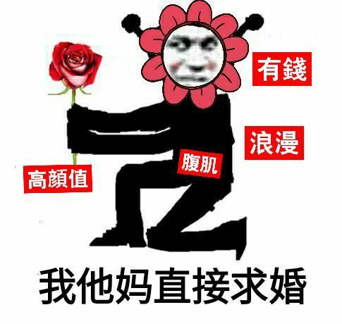 我他妈直接求婚斗图啦gif搞笑图片