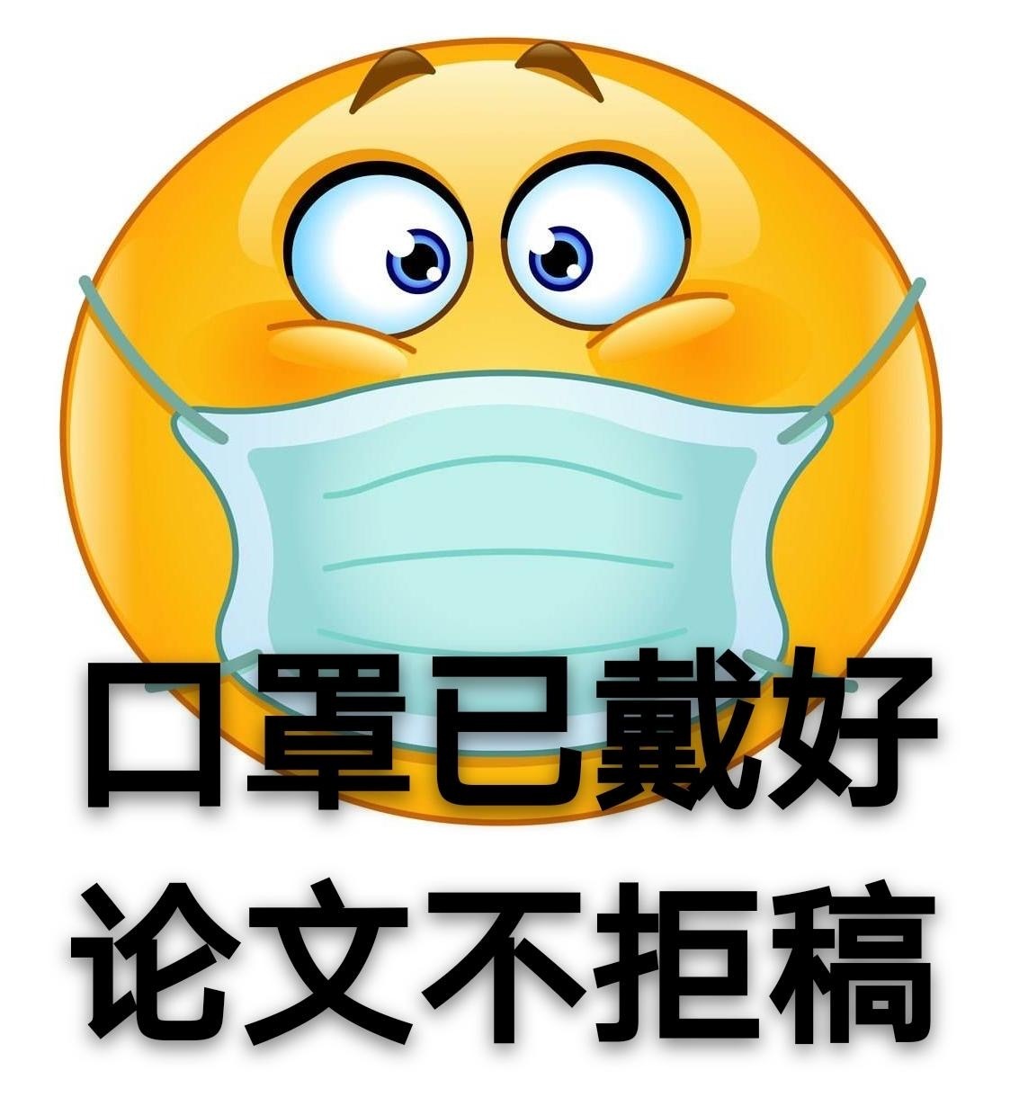 口罩已戴好，论文不拒稿斗图啦gif搞笑图片