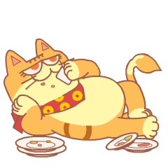 猫猫吃东西斗图啦gif搞笑图片