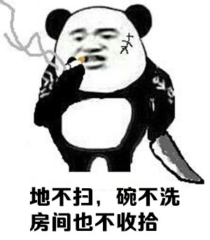 地不扫，碗不洗，房间也不收拾斗图啦gif搞笑图片