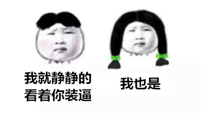 我就静静的看着你装逼，我也是斗图啦gif搞笑图片