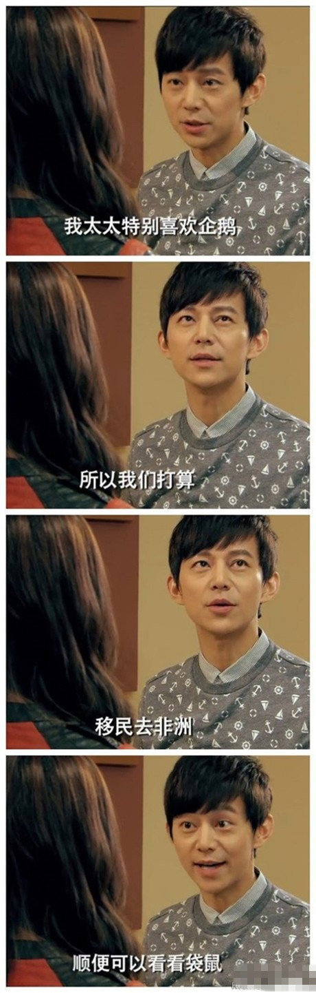 移民去非洲看企鹅和袋鼠明星gif搞笑图片