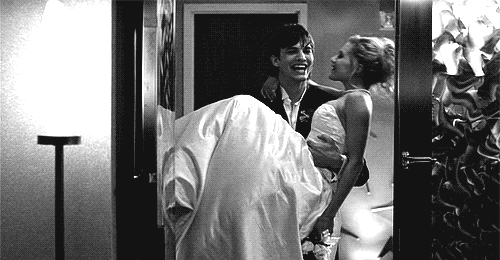 甜蜜又尴尬的撞头明星gif搞笑图片