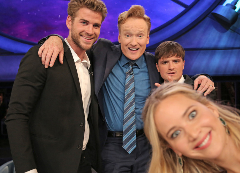 搞怪不止的“大表姐”詹妮弗•劳伦斯明星gif搞笑图片