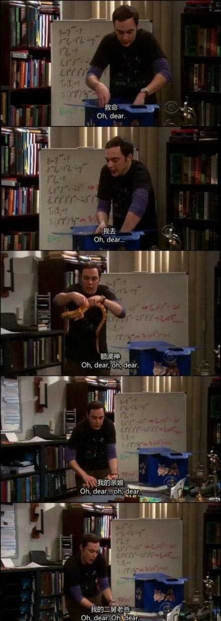 一个"Oh，dear”可以有多少种译法？字幕组告诉你明星gif搞笑图片