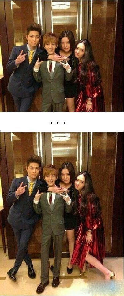 你们看！四娘一点也不矮！明星gif搞笑图片