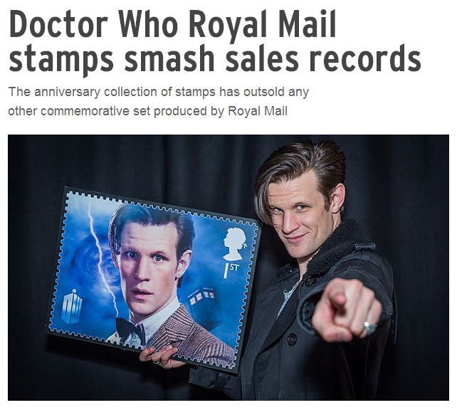 英国发行《神秘博士》50周年的纪念邮票明星gif搞笑图片