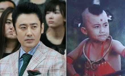 我不讲你能知道这俩是一个人么？明星gif搞笑图片