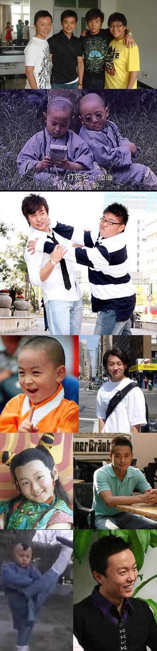 还记得当年的功夫小小子吗？明星gif搞笑图片