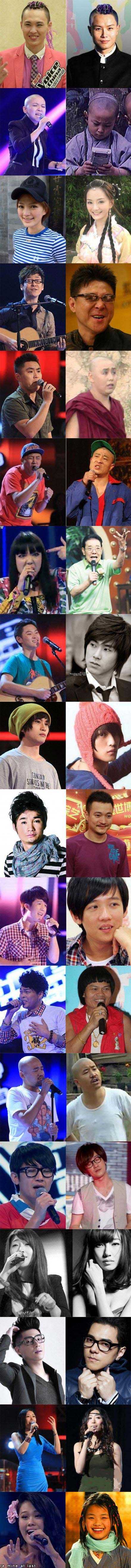 《中国好声音》歌手爆笑撞脸众星终极盘点明星gif搞笑图片