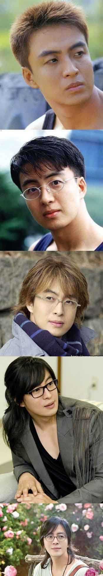 韩国明星裴勇俊的进化过程。。。有点神奇。。。明星gif搞笑图片