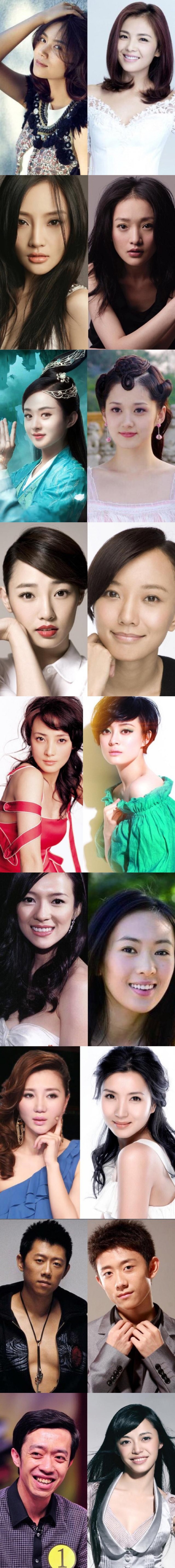 娱乐圈里的撞脸明星，最后那一对儿你们过分啦！明星gif搞笑图片