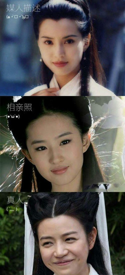 家里给介绍的对象，如图明星gif搞笑图片