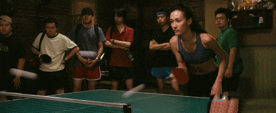 好强大的美女Maggie Q明星gif搞笑图片