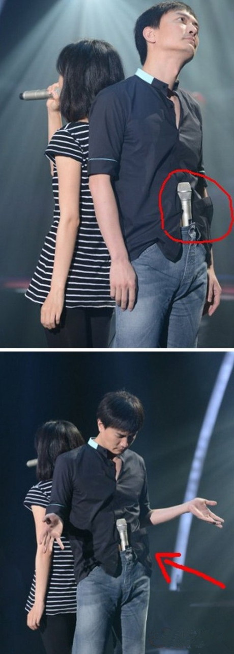 咦，它怎么跑这里来了？明星gif搞笑图片