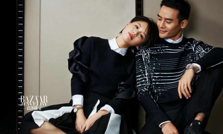 马思纯携手王凯登杂志封面，默契演绎黑白配明星gif搞笑图片