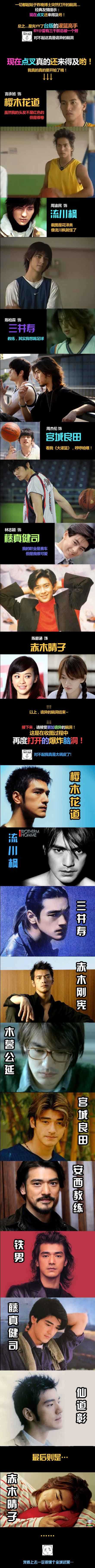 灌篮高手之金城武威武啊！明星gif搞笑图片