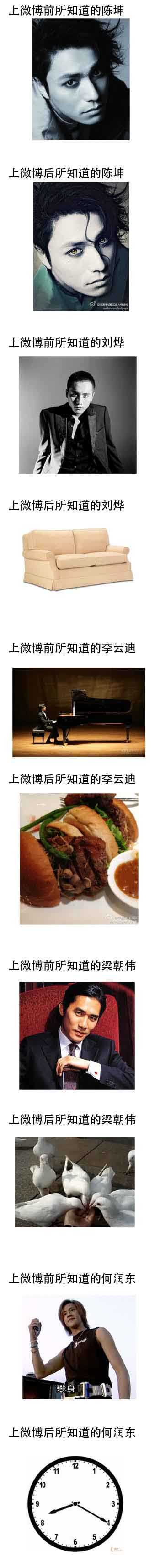 发现上了围脖以后就再也不能直视那些明星了明星gif搞笑图片