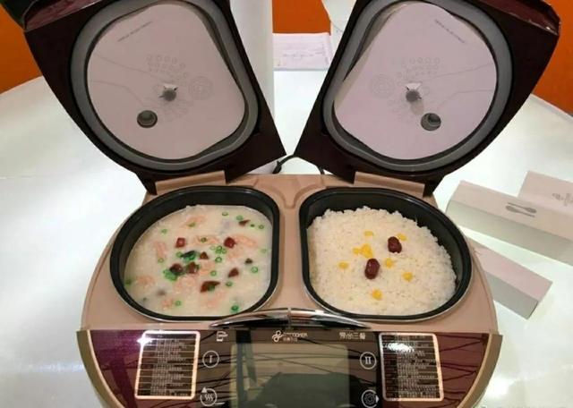 电饭煲都有双开门的了器物gif搞笑图片