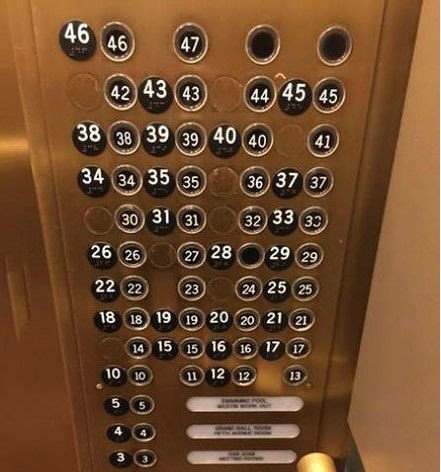 这个电梯我不太会按，还是走楼梯吧器物gif搞笑图片