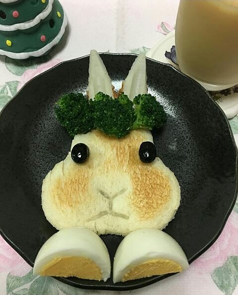 花了两小时给女儿准备的早餐器物gif搞笑图片