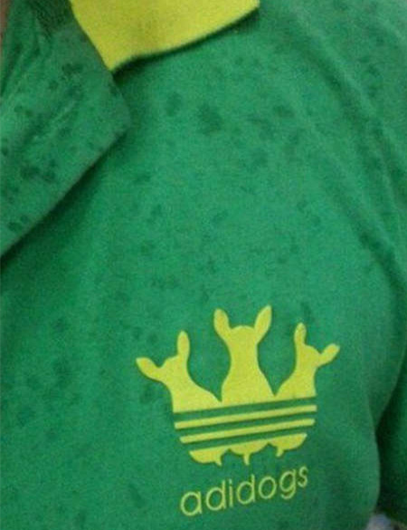 这是啥衣服品牌？阿迪达狗？器物gif搞笑图片