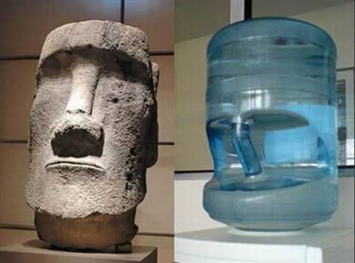 饮水机也学会卖萌了器物gif搞笑图片