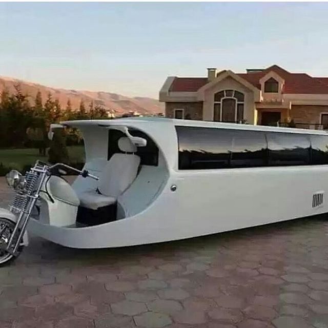 超豪华摩托车器物gif搞笑图片