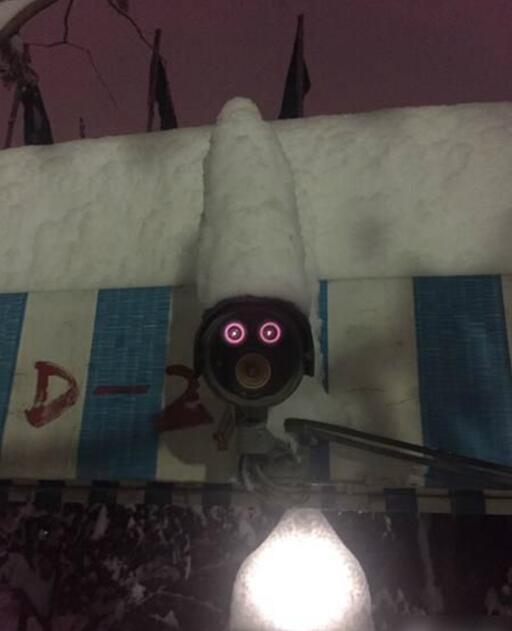 一场大雪过后，摄像头好像有话要说器物gif搞笑图片