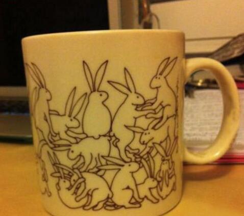 买了个杯子，回家后越看越觉得不对劲器物gif搞笑图片