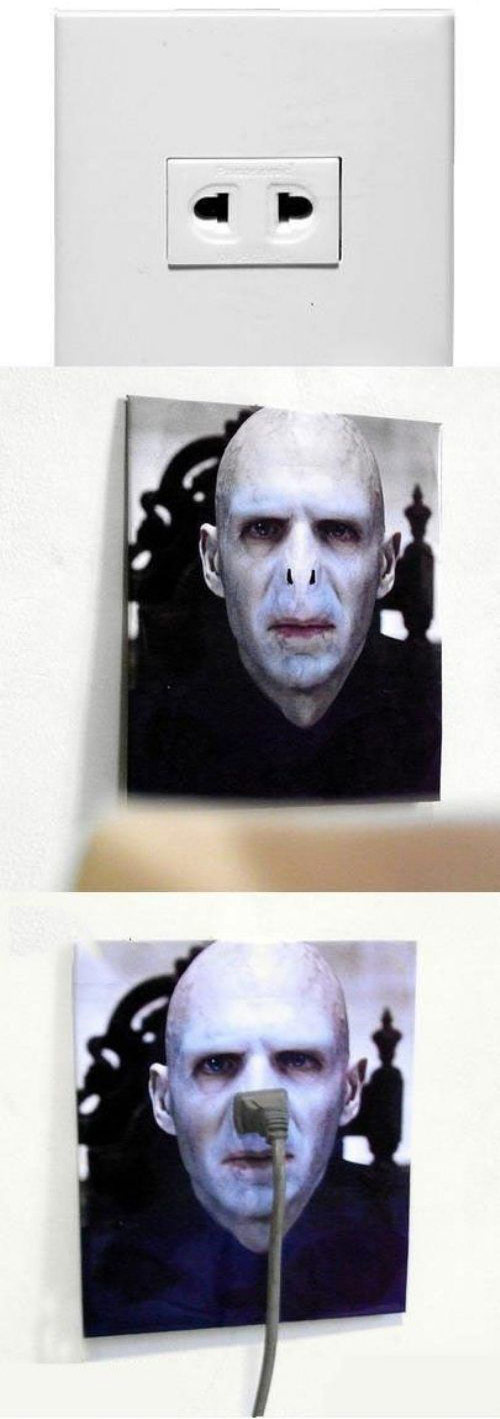 伏地魔看到了 一定整夜整夜的睡不着器物gif搞笑图片