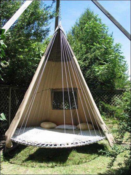 舒服的吊床器物gif搞笑图片