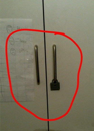 这智商还上什么锁啊！器物gif搞笑图片