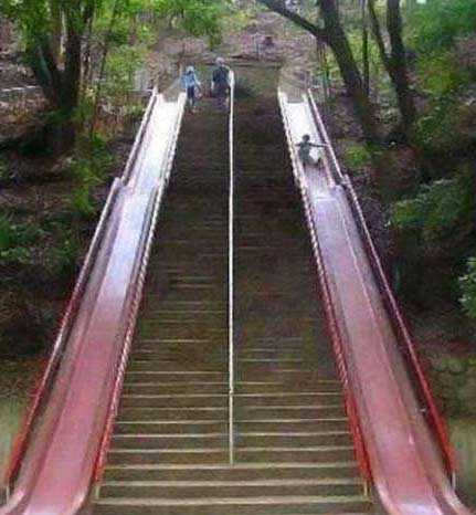 你同意梯子这么修建吗？器物gif搞笑图片