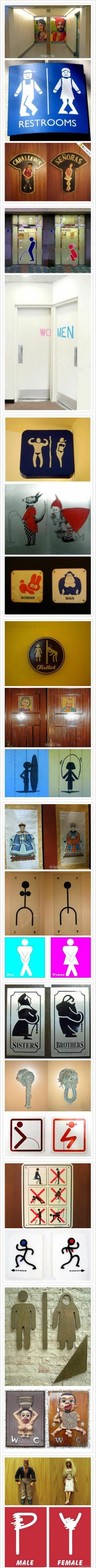 世界各地的厕所标识器物gif搞笑图片
