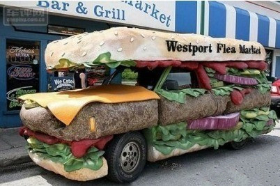 吃货梦想中的大货车器物gif搞笑图片