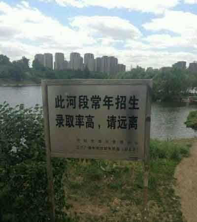 今天去钓鱼看到的，不想去上学举手！器物gif搞笑图片