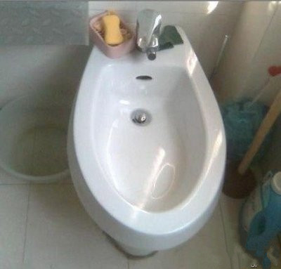 这是马桶，还是洗手台？器物gif搞笑图片
