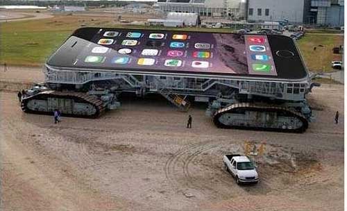 刚入手的iphone6-pius器物gif搞笑图片